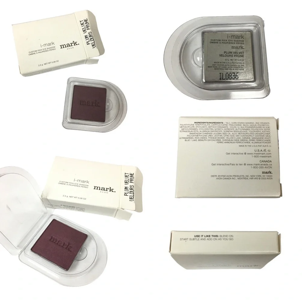 mark. Lot of 6 i-mark Custom Pick Eye Shadows Plum Velvet Biscotti Pool Magic